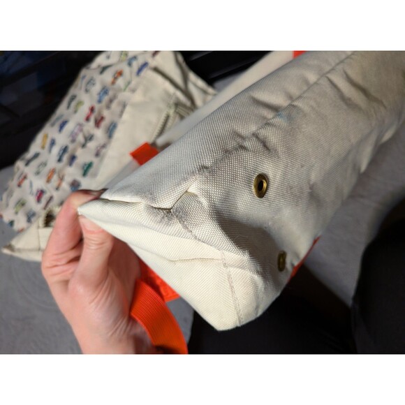 Rare Herschel RAD Cars Limited Edition Backpack White Nylon Kidcore - Picture 11 of 11